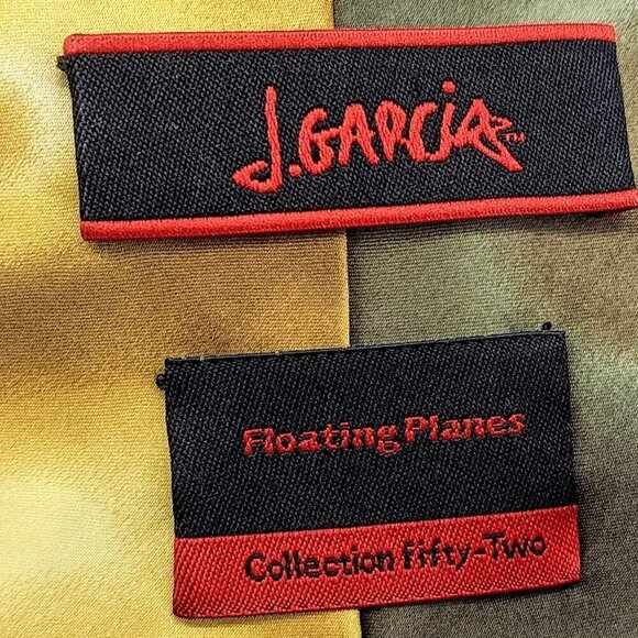 J. Garcia Floating Planes Collection Fifty-Two Silk Tie - Picture 3 of 5